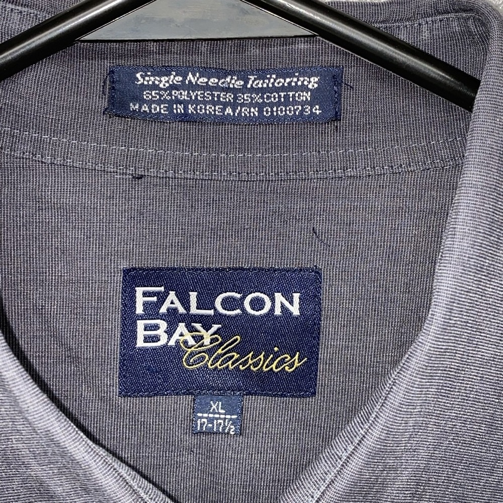 FALCON BAY CLASSICS Mens‎ XL Dark Gray Button Up Pockets Durable Dual Pocket - Picture 2 of 12